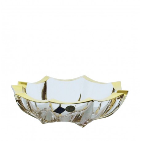 Crystal ashtray- golden