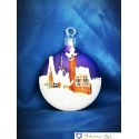Flat christmas ornament
